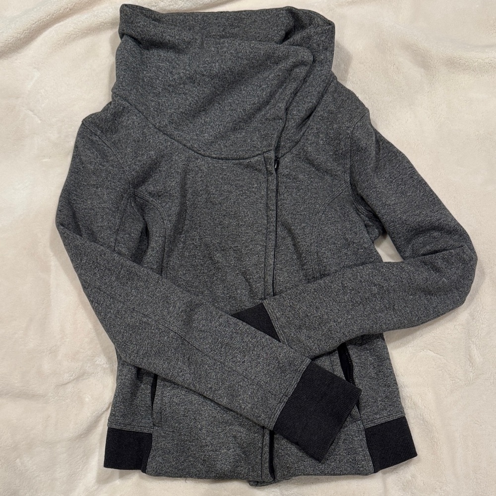 lululemon athletica Dark Gray Cowl Neck Sweater